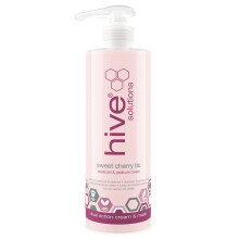 Krem nawilżający do stóp Hive, słodka wiśnia, maska rewitalizująca do manicure i pedicure 400 ml