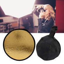 11,8 Zoll Fotografie-Lichtreflektor Gold/Silber 2-in-1 Faltbar Tragbar Disc