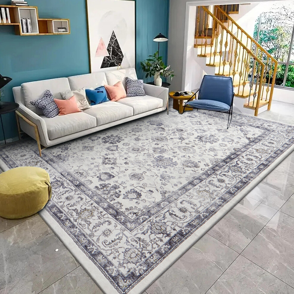 Oxford Homeware (240 X 320 Cm (8 Ft. X 10 Ft. 6 In), Serene) Traditional Large Rugs Indoor Outdoor Rug Carpets & Mats Multicoloured