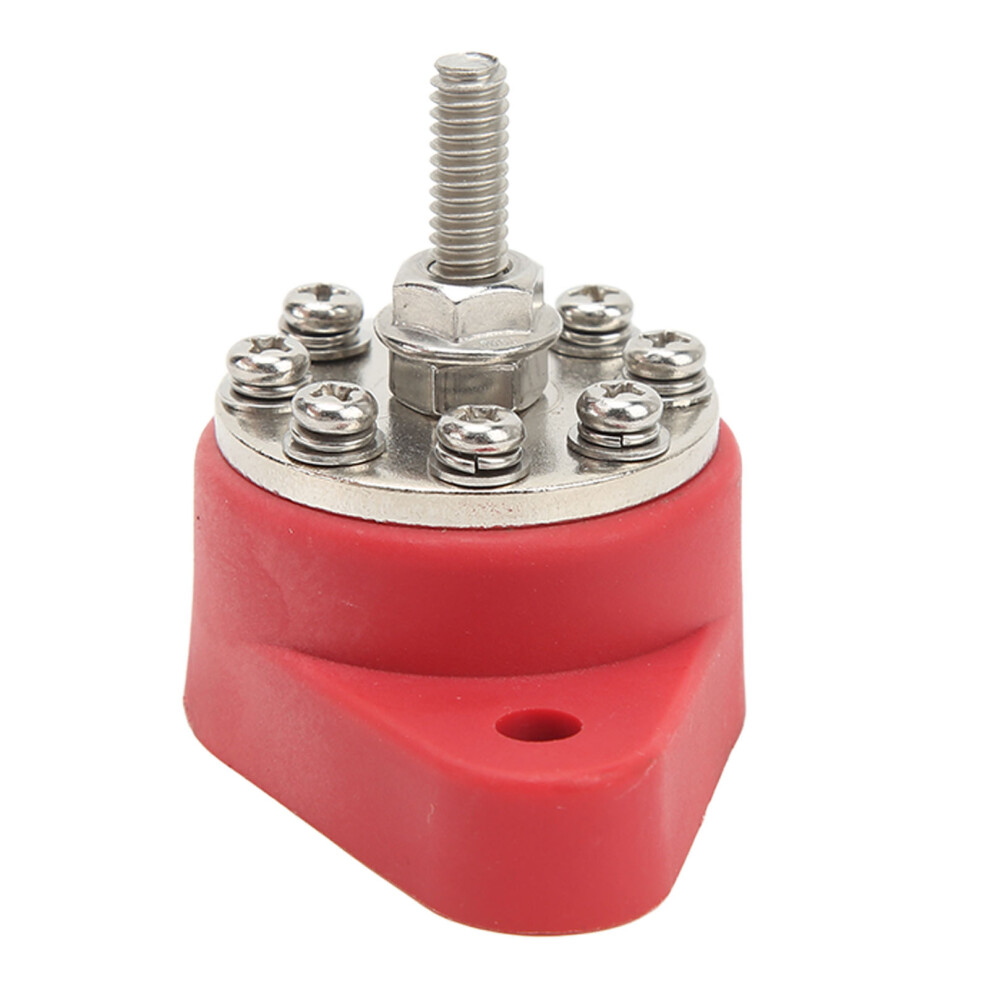 Power Distribution Block 8 Terminal 1/4In M6 12Vâ48V Universal Marine Bus Bar For Car Boat Rv Truck 7601317894462