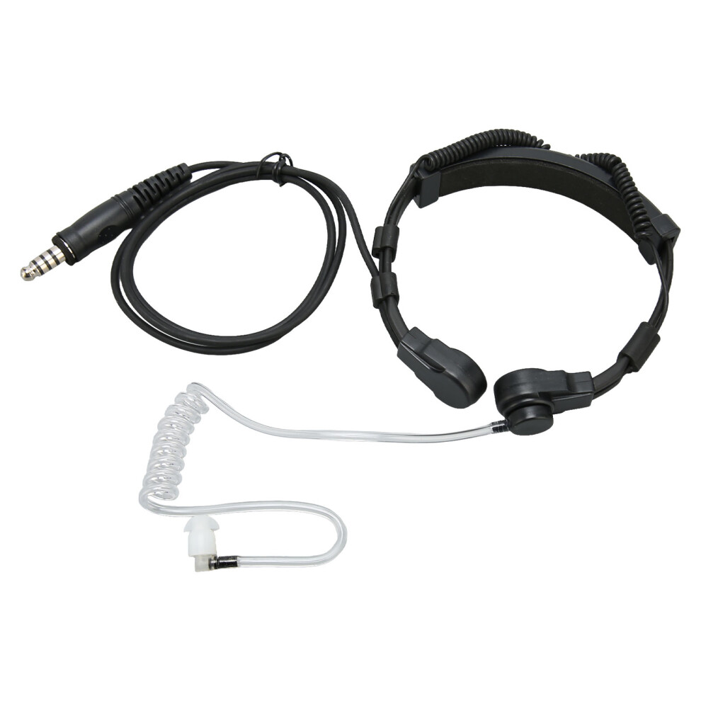 U94 Ptt Adapter Hands Free Push To Talk Military Adapter Cable With Throat Mic Earpiece For Alan For Midland Radio 4141317896033