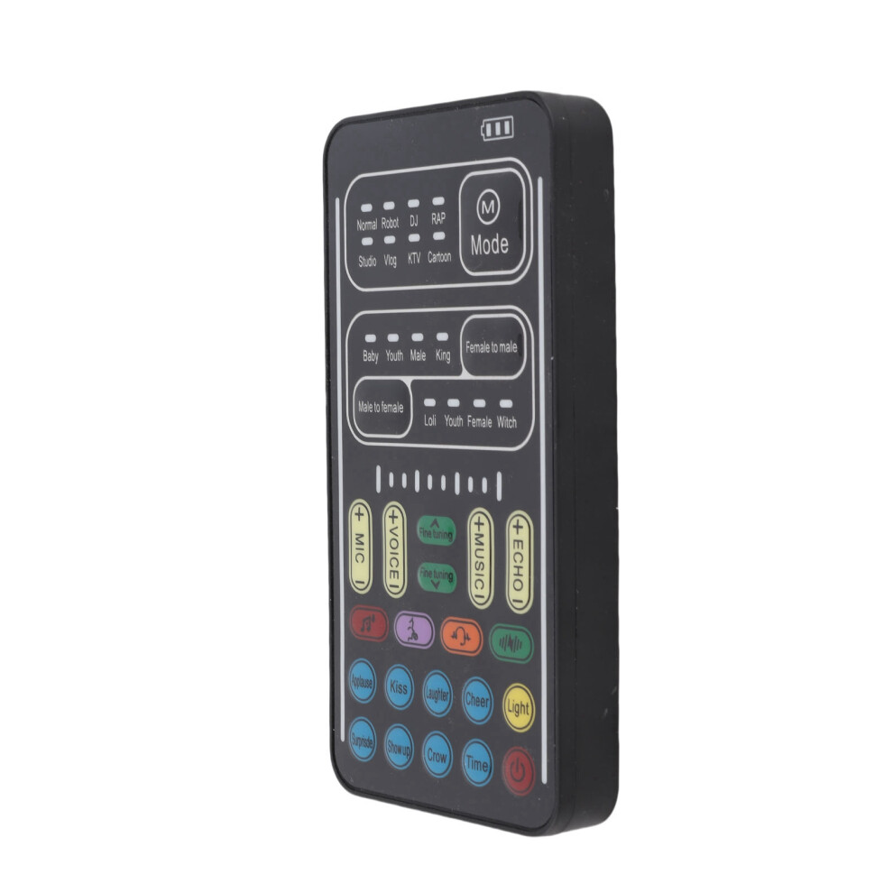 Voice Changer Abs Handheld Portable Multifunctional Sound Disguiser With 8 Sound Effects For Mobile Phone Computer Black 4641317896854
