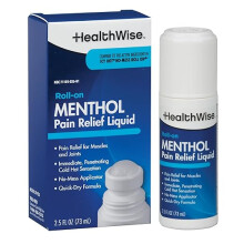 HealthWise 16% Menthol Roll-On | Cold Hot Sensation Pain Relief Liquid