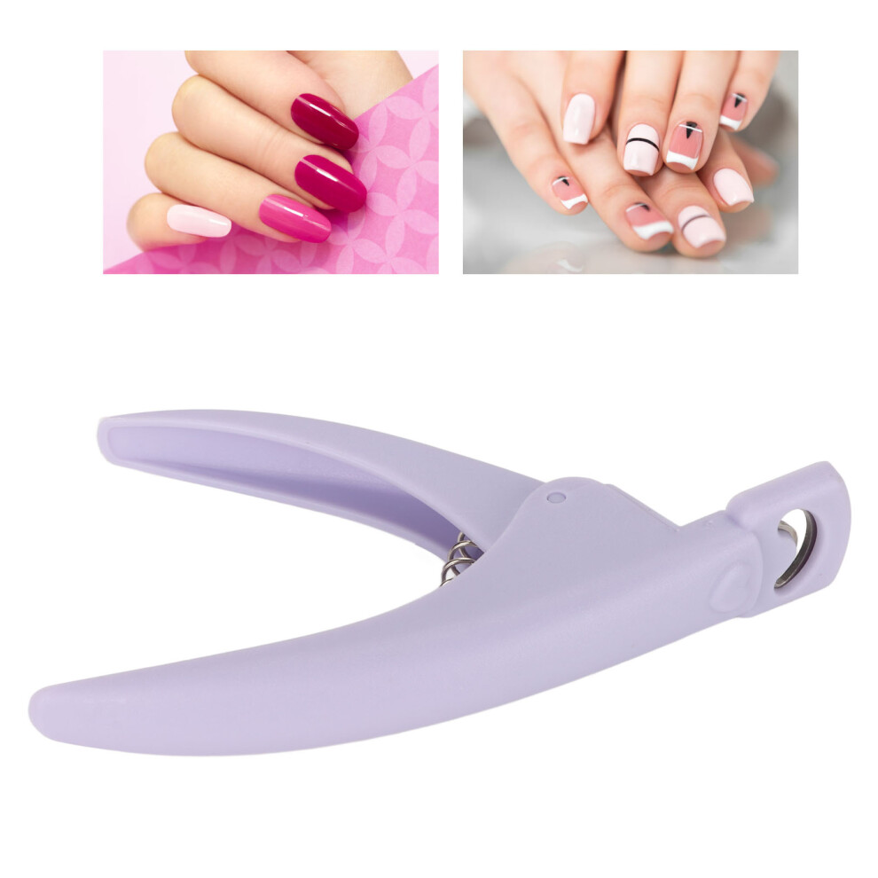 Purple Acrylic Nail Clipper Professional Stainless Steel Nail Tip Cutter False Nail Trimmer Manicure Tool