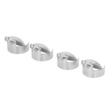 4 Stück Edelstahl Automatischer Kerzenwachsstoß Sprühflamme Löscher Silber