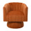 Living And Home (Orange) Upholstered Swivel Accent Armchair 1