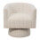 Living And Home (White) Upholstered Swivel Accent Armchair 1