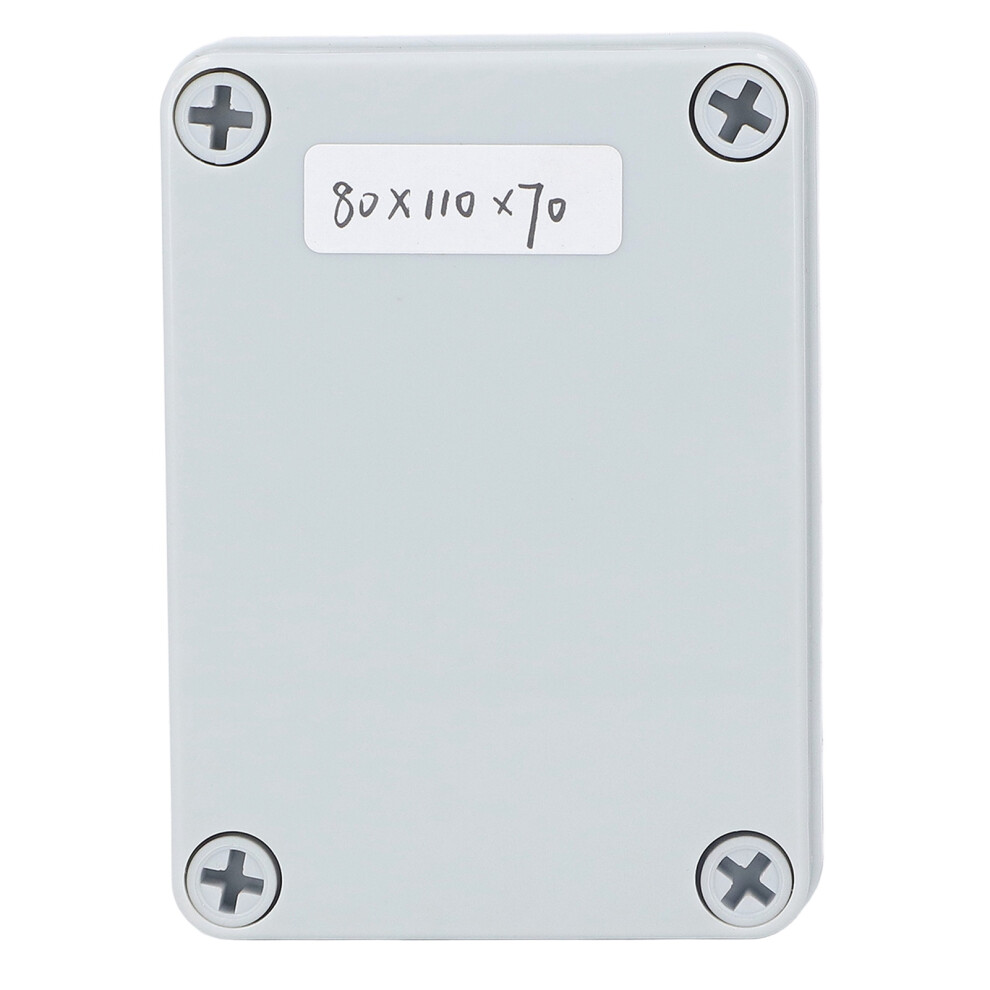 Junction Box With Mounting Plate Abs Plastic Diy Electrical Project Case Ip67 Waterproof Dustproof Enclosure Grey 8491317897940