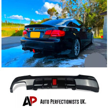 For BMW 3 Series E92 E93 M Sport Rear Valance Diffuser Splitter W/ LED