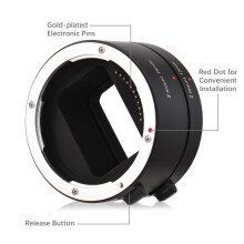 Auto Focus Automatic Extension Tubes 12mm + 24mm Z Mount Macro Photography Tube Compatible with Nikon Z50 Z5 Z6 Z6II Z7 Z7II Mirrorless Cam