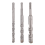 Jeu de 7 forets pour marteau perforateur SDS Plus (4 cannelures) 7