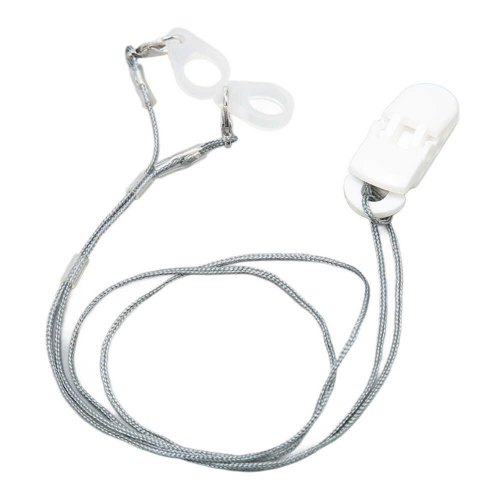 Sound Aid Clip Holder Lanyard Protection Rope Sound Amplifiers Portable Hang Rope Security Clip White