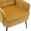 Living And Home (Yellow) Modern Chenille Upholstered Leisure Chair 5