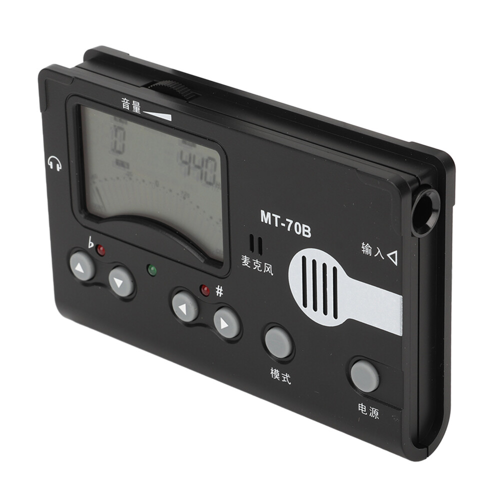 MT 70B Digital Metronome Tuner Tone Generator Guzheng Tuner with Large LCD Display