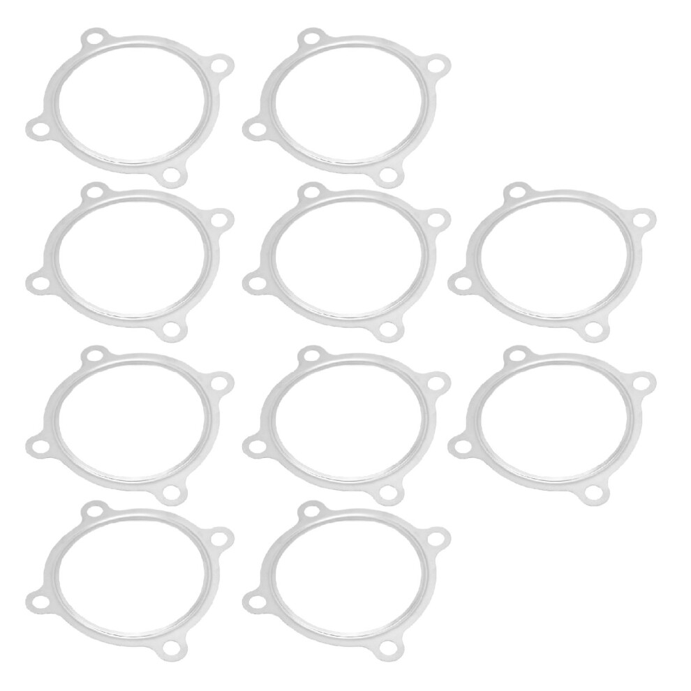 10Pcs Turbo Down Pipe Gasket 3In 4 Bolts Stainless Steel Rust Resistant For Gt30 Gt35 T3 T2 T4 T6 3131317905317