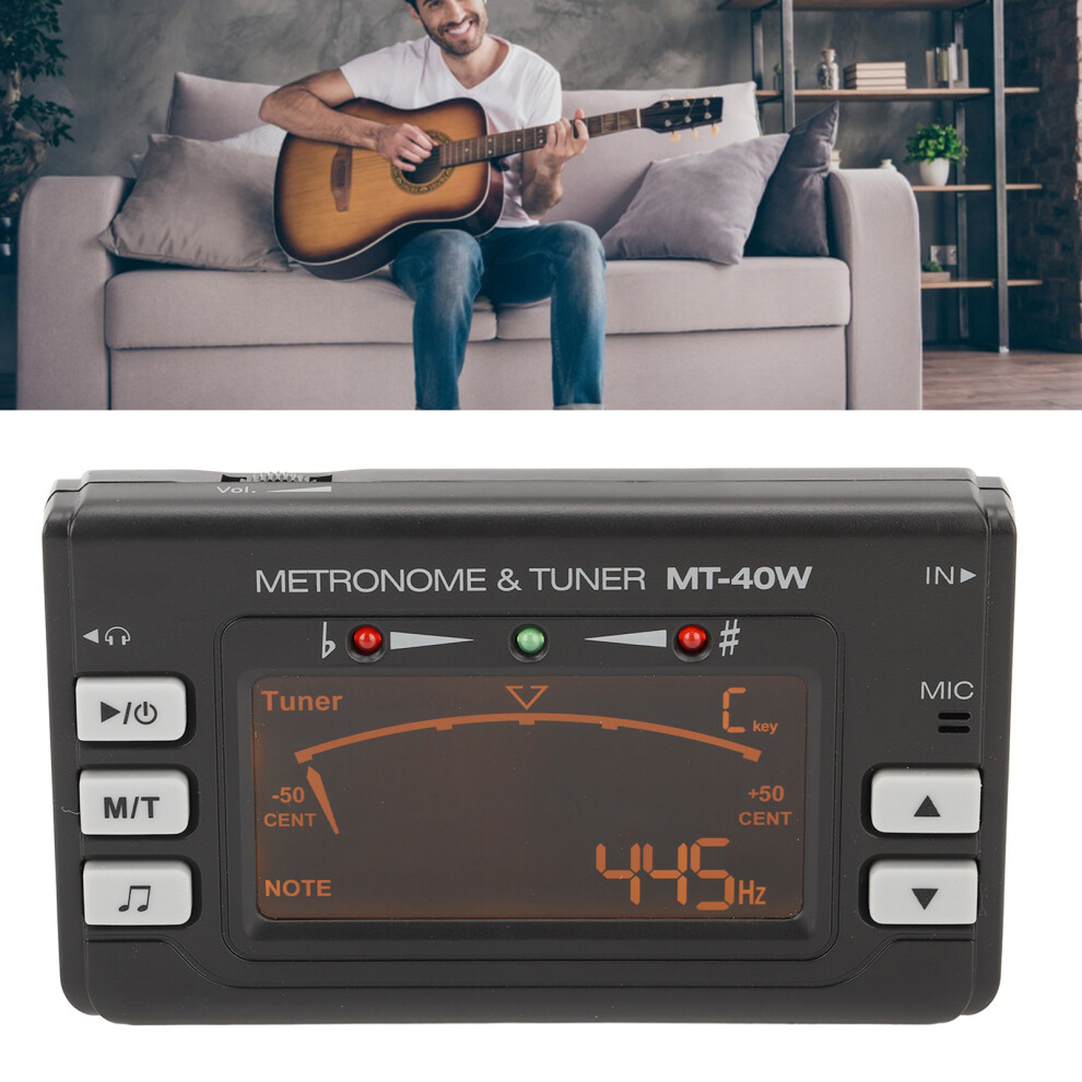 Electric Metronome Tuner Large LED Screen Violin Metronome Tuner for Guitar Saxophone