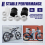 E-cykel navmotor axel främre låsmutter / lås 7