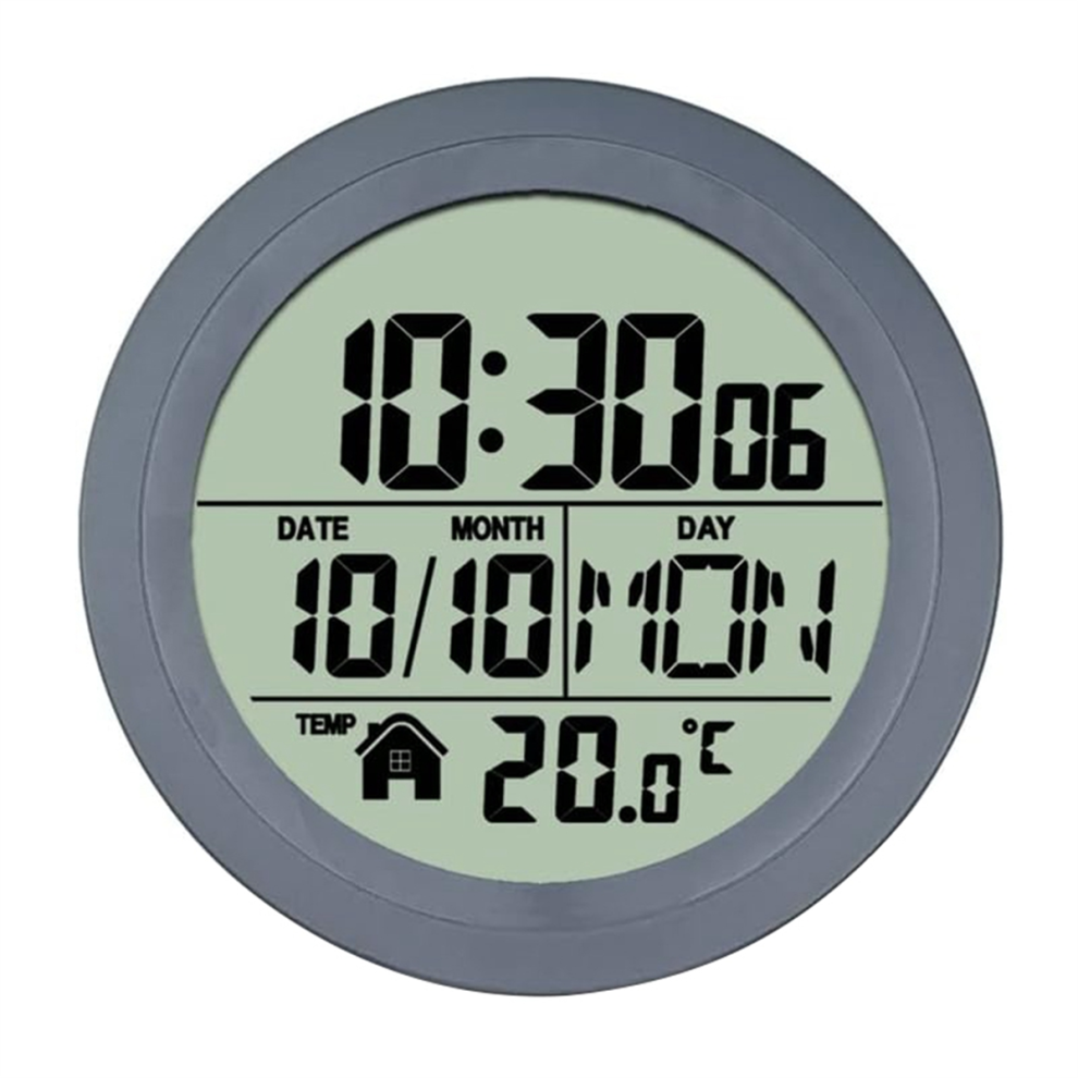 Horloge à ventouse anti-perforation, étanche, pour la maison, la salle de bain et la cuisine