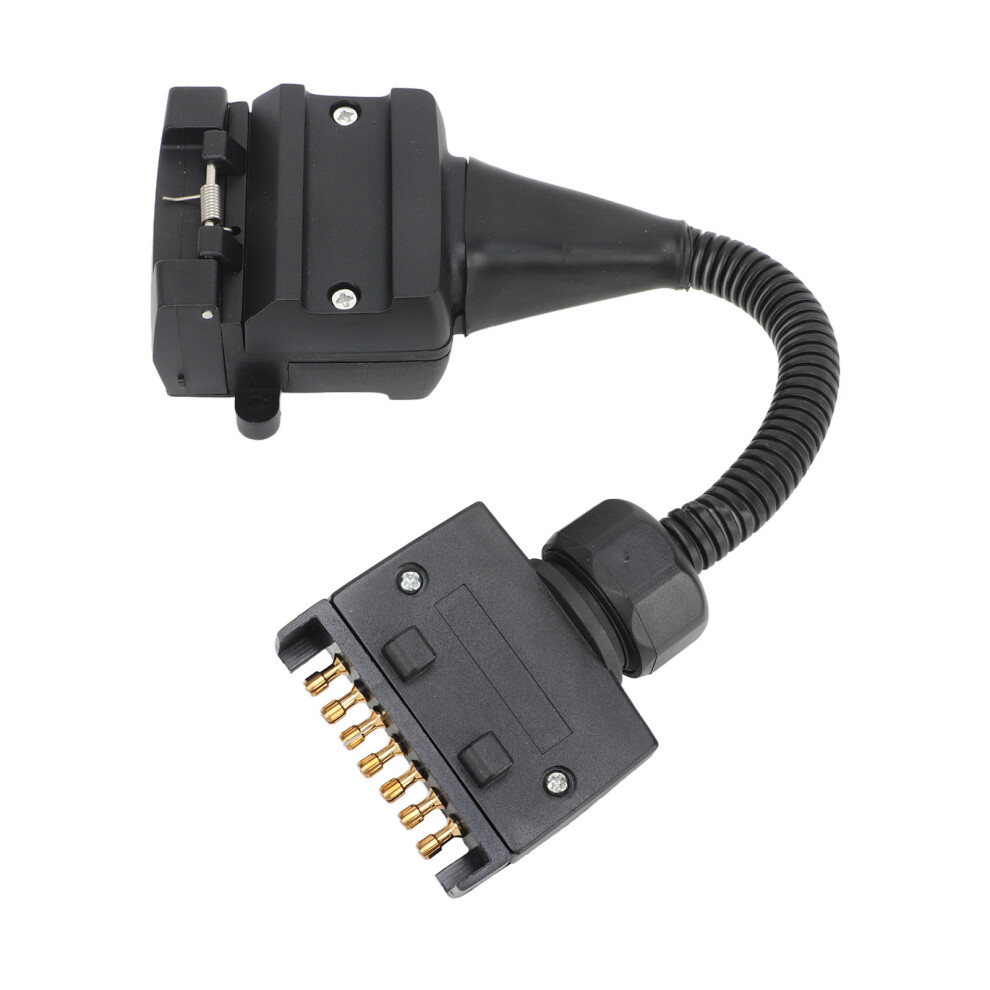 Trailer Adapter 7 Pin Flat Male Plug To 12 Pin Flat Female Socket Caravan Connector 4971317906254