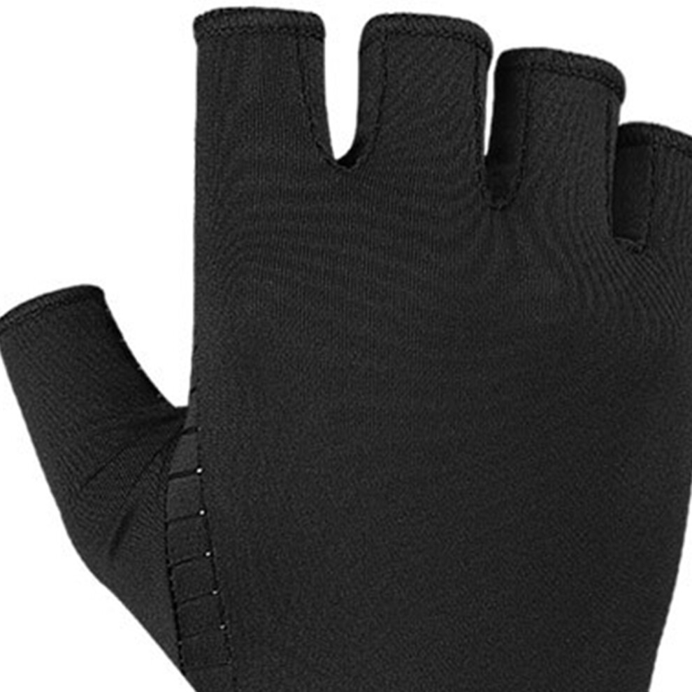 Black Copper Compression Arthritis Gloves Anti Slip Copper Infused Fingerless Gloves For Men Women S