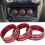 Kit de garnitures décoratives intérieures de voiture, 21 pièces, rouge 5