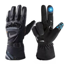 Motorrad-Touchscreen-Handschuhe Wasserdicht Hartknuckle Schwarz M