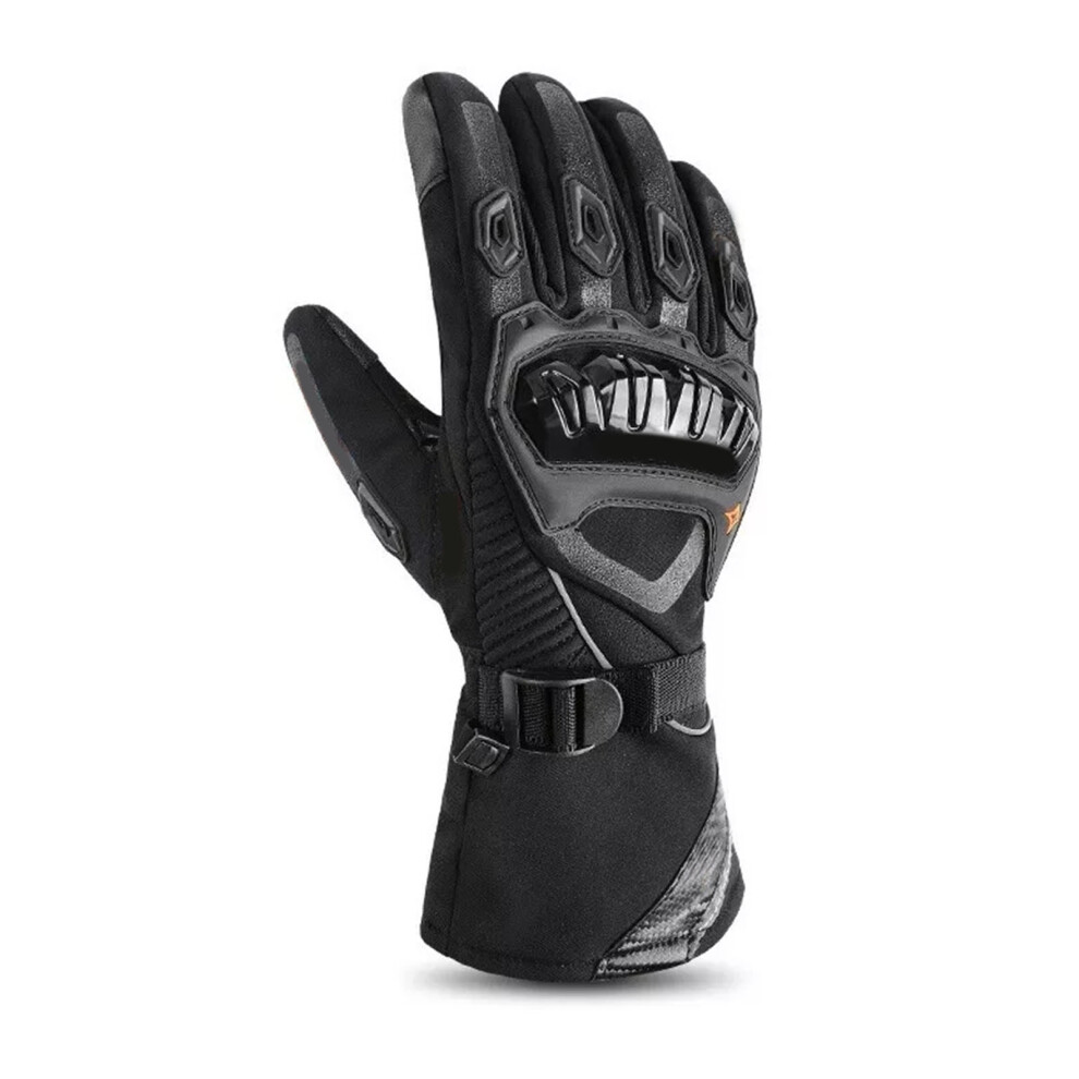 Motorcycle Gloves Touchscreen Hard Knuckle Waterproof Drop Resistant Powersports Racing Gloves L Black 4901317907104