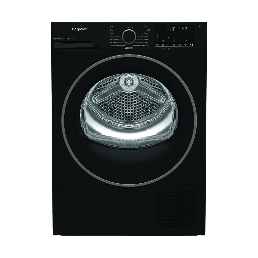 Hotpoint Black Freestanding 8Kg Heat Pump Tumble Dryer With Pethaircare - Image 2