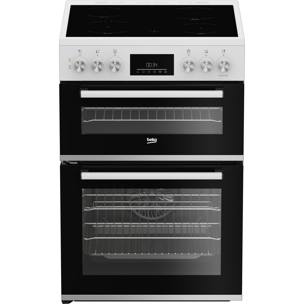Beko AeroPerfect 60cm Electric Cooker with Ceramic Hob - White - A/A Rated