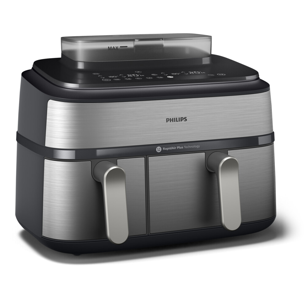 Philips 5000 Series Dual Basket Na555/09 Air Fryer - / Stainless Steel Black