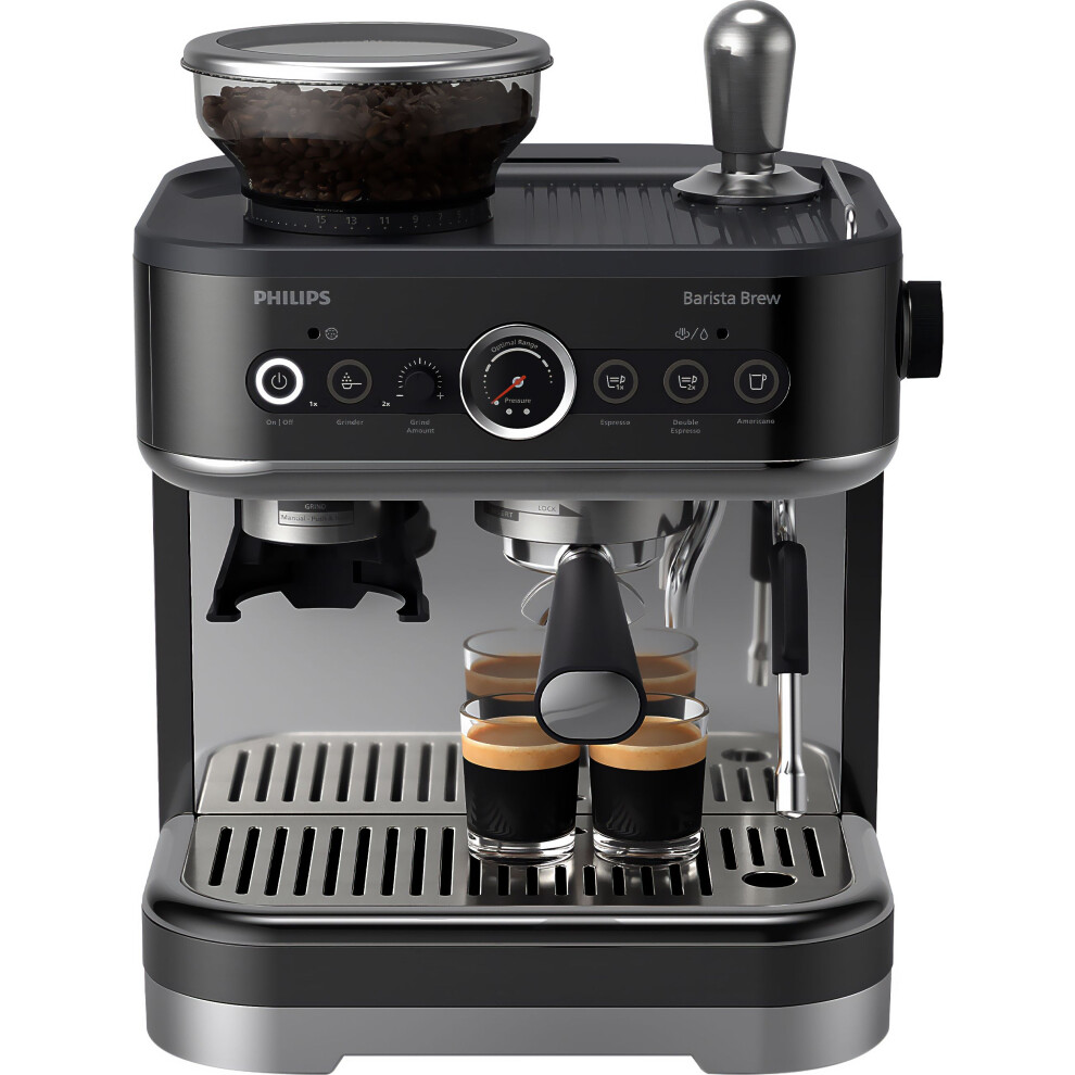 Philips Barista Brew Espresso Coffee Machine - Stainless Steel / Black