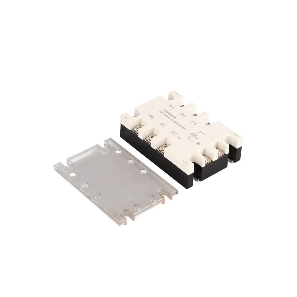 3 Phase Solid State Relay Fast Switching Speed Noise Free Ac To Ac Ssr 90Â250Vac To 24Â480Vac Tsr 40Aa H (40A) 4981317922024