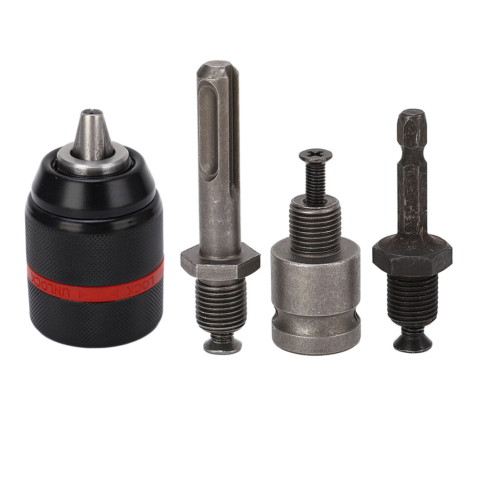 Drill Chuck Keyless Self Tightening 1/2In 2Â13Mm Clamping Range Quick Changing Tool Round 58Mm Length 4191317922058