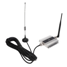 Cell Phone Signal Extender Amplifier High Gain 4G Mobile Phone Repeater GSM DCS WCDMA 1800Mhz Silver