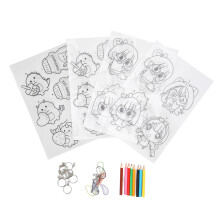 Schrumpfhautfolie Sheets BOPS Durchsichtiges DIY Bastel-Schlüsselanhänger-Set