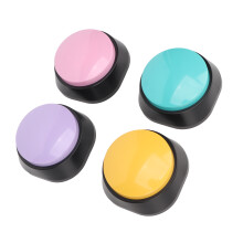 4 Stück Hundesprachaufnahmetasten, 30 Sek. klarer Ton, Tiertrainings-Knopf