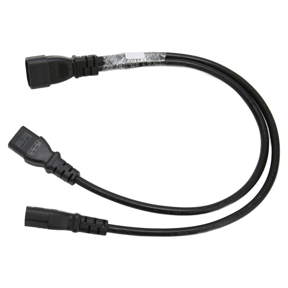 Single C14 To Dual 5 15R C13 Cord Short Power Ups Server Y Splitter Adapter Cable For Pc Monitor Printer 7671317923424