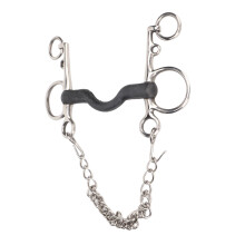 Horse Mouth Bit Stainless Steel Safe Rustproof Hand Polishing Horse Mouth Snaffle for Horse Accessories 135mm / 5.3in