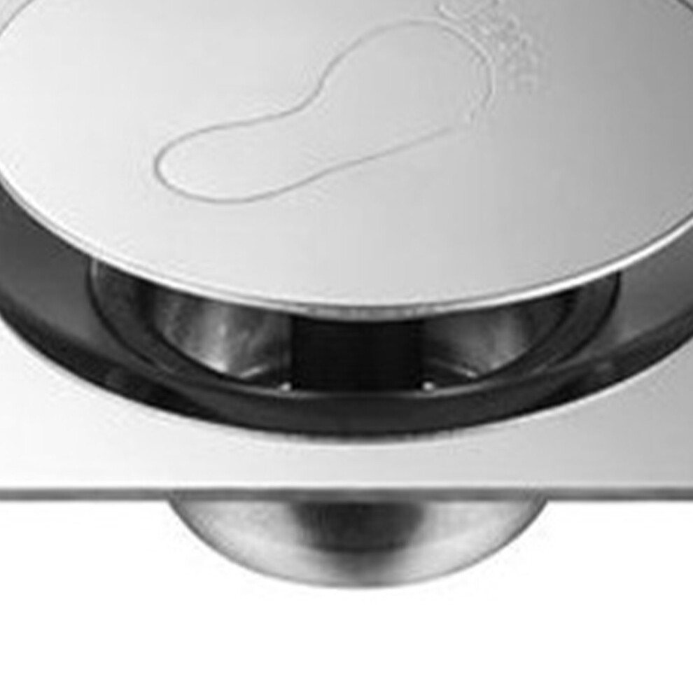 Shower Drain Quadrate High Glossy Thickened Prevents Odor Clogging Resistance Stainless Steel Floor Drain 7891317926786