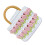 Webertasche DIY-Kit lebendige Farben, Blumenmuster, Polyester 9