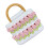 Webertasche DIY-Kit lebendige Farben, Blumenmuster, Polyester 4