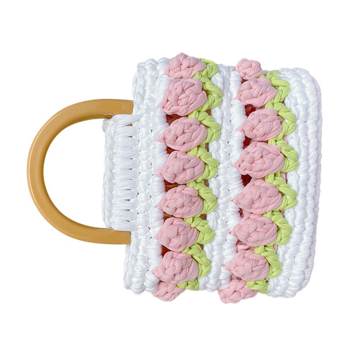 Webertasche DIY-Kit lebendige Farben, Blumenmuster, Polyester