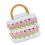 Webertasche DIY-Kit lebendige Farben, Blumenmuster, Polyester 7