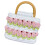 Webertasche DIY-Kit lebendige Farben, Blumenmuster, Polyester 12