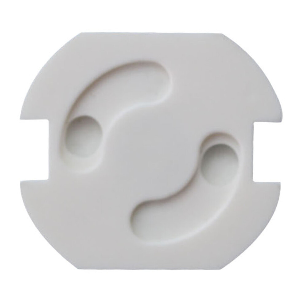 50Pcs Electrical Outlet Plug Cover 2 Phase Safety Protection  Child Safety Outlet Protector Cap