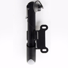 Mini Fahrradpumpe aus Kunststoff, tragbare Rahmenpumpe, Hochdruckreifen-Reparaturset, schwarz