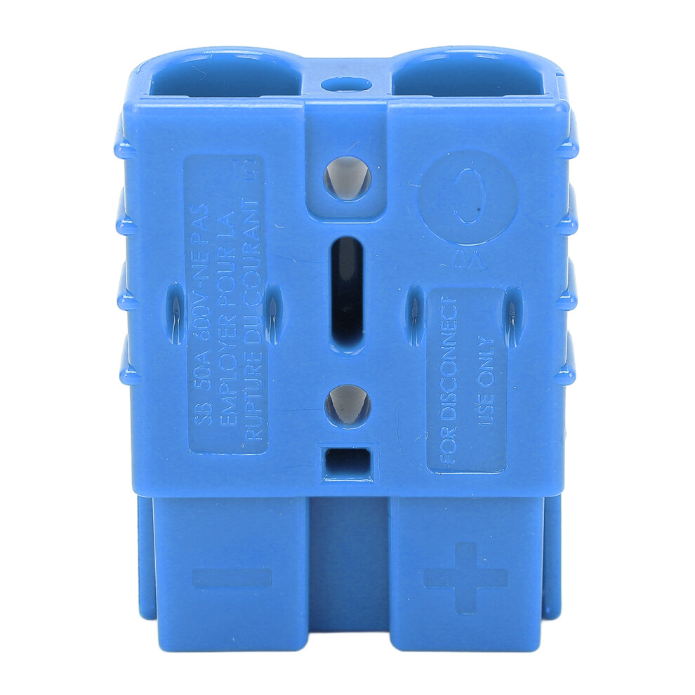 Power Connector 50A 600V Sb50a Crimp Connector Accessory With 2Pcs Terminal For Battery Blue 4691317929038