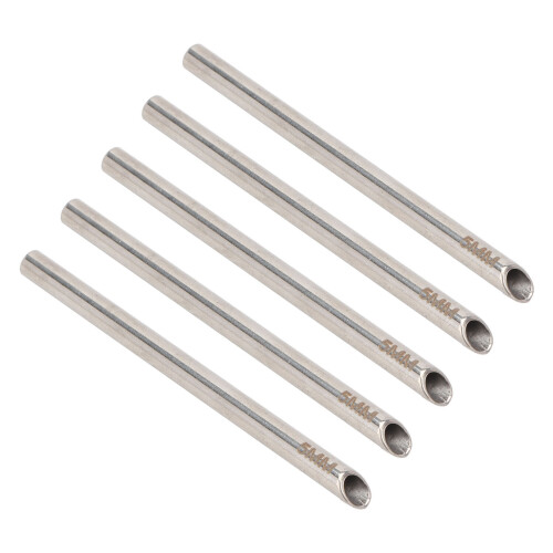 5 Stück hypoallergene Piercingnadeln Empfangsrohre, 7,5 cm