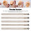 5 Stück hypoallergene Piercingnadeln Empfangsrohre, 7,5 cm 8