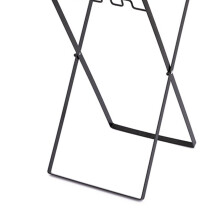 Metallhalter für Müllsäcke Tragbar Outdoor-Blattständer Schwarz für Camping, Picknick, Küche